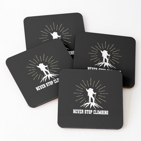 Item preview, never stop climbing, Never Stop Clibing Climber Mountain Sport Funny Gift Ideas  designed and sold by HananDesign13.