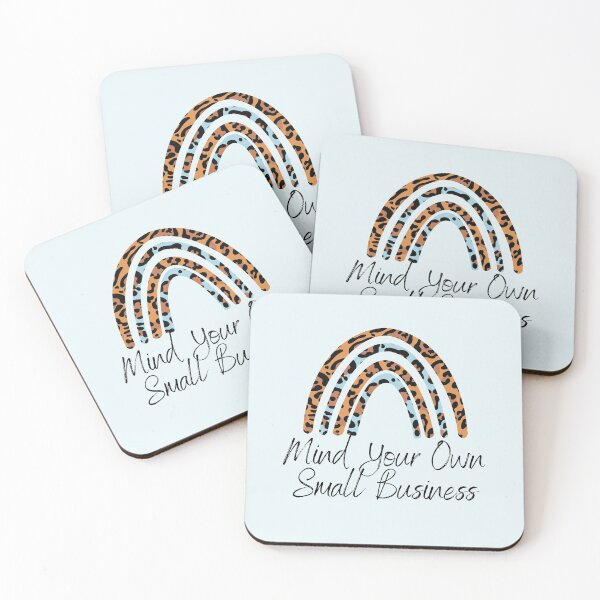 Item preview, Mind Your Own Small Business Boho Leopard Rainbow designed and sold by For Little Monkeys.