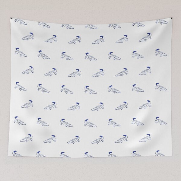 Item preview, Blue Gator on White designed and sold by HalamoDesigns.