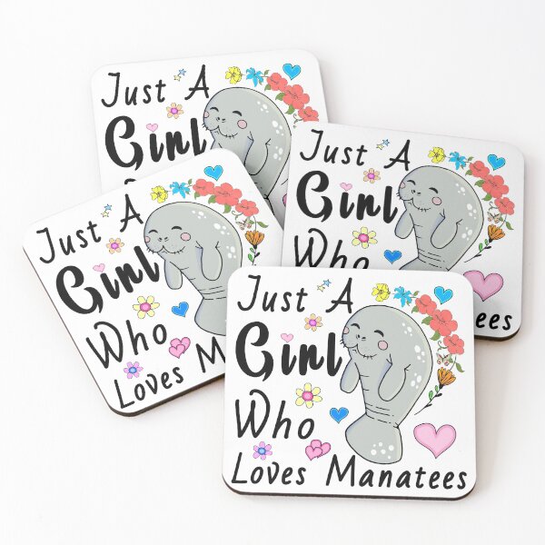 Item preview, Just A Girl Who Loves Manatees,Funny Manatee designed and sold by MoSaid.