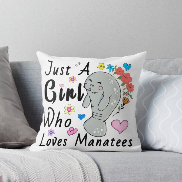 Item preview, Just A Girl Who Loves Manatees,Funny Manatee designed and sold by MoSaid.