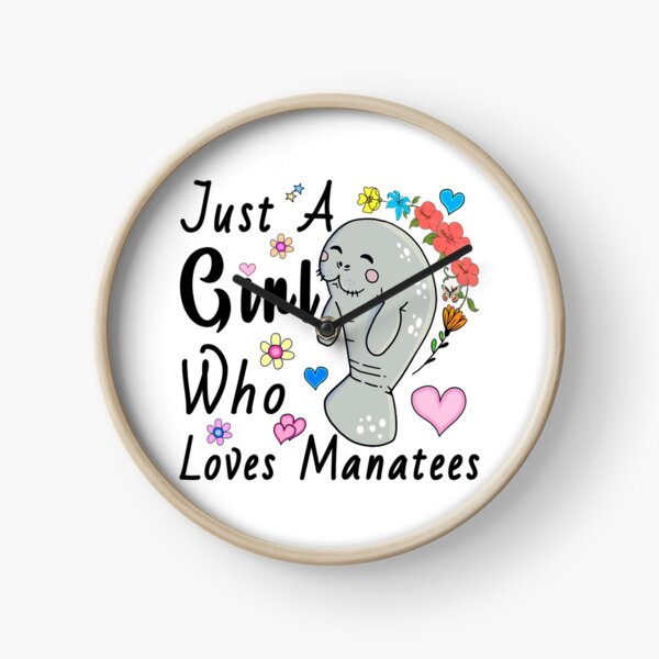 Item preview, Just A Girl Who Loves Manatees,Funny Manatee designed and sold by MoSaid.