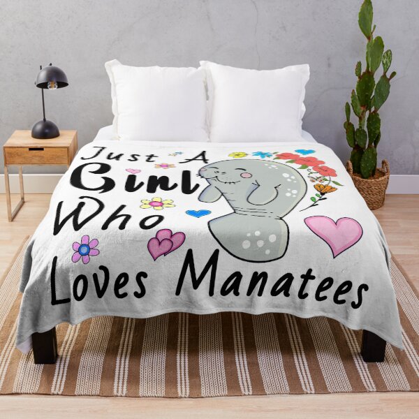 Item preview, Just A Girl Who Loves Manatees,Funny Manatee designed and sold by MoSaid.