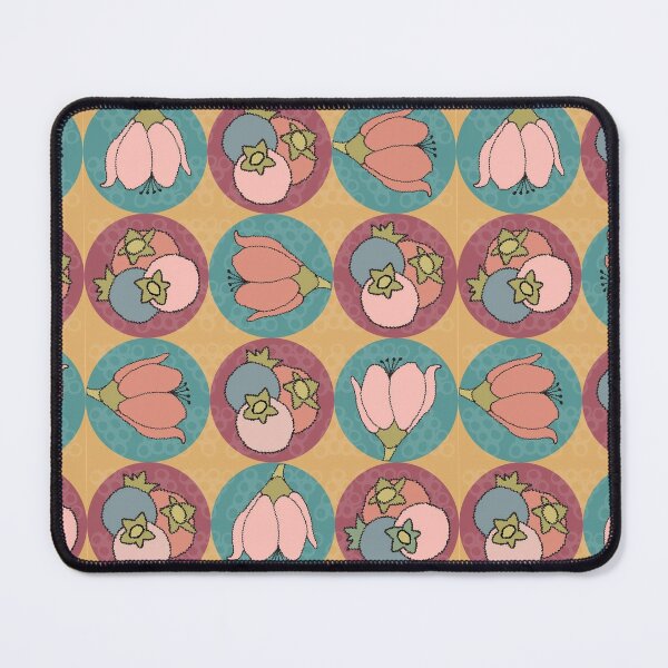 Berries & Blooms in Pastel Colors Mouse Pad