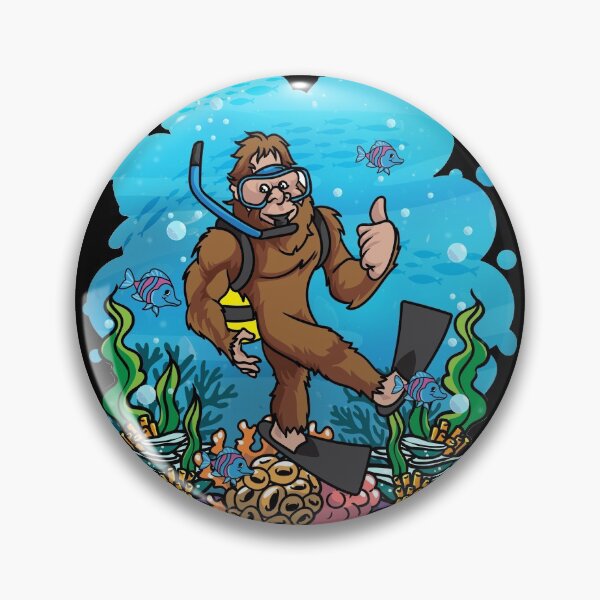 Item preview, Deep Sea Scuba Bigfoot Diver Gift designed and sold by woormle.
