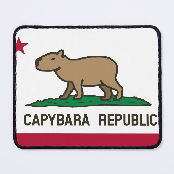 Item preview, Capybara Flag (normal land version) designed and sold by spacebuck.