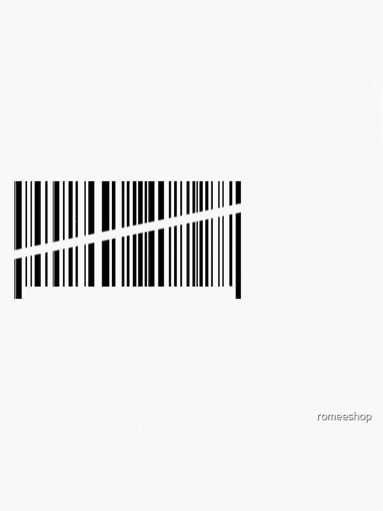 "Removed Barcode" Sticker for Sale by Redbubble