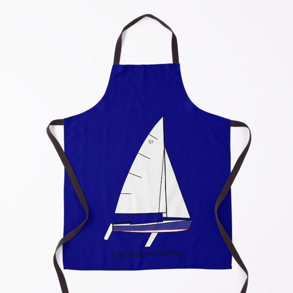 Item preview, Flying Scot sailboat Blue - Life is better sailing... designed and sold by CHBB.
