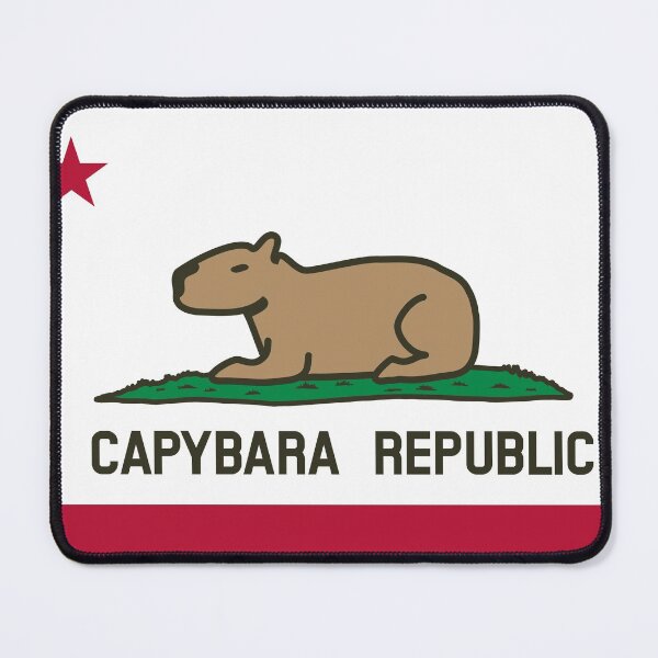 Item preview, Capybara Flag (relaxed land version) designed and sold by spacebuck.