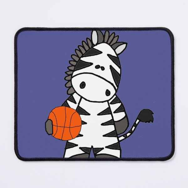 Item preview, Funny Zebra Playing Basketball Cartoon designed and sold by Nature's Fancy.