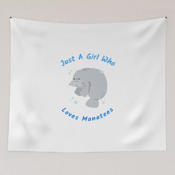 Item preview, Just A Girl Who Loves Manatees designed and sold by ThinkAndReflect.