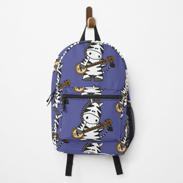 Item preview, Funny Zebra Playing Banjo Cartoon designed and sold by Nature's Fancy.