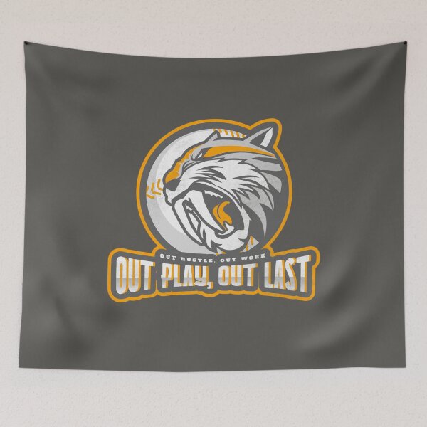 Item preview, Out Hustle, Out Work, Out Play, Out Last, Baseball & Softball Sports Motivation designed and sold by Nick Starn.