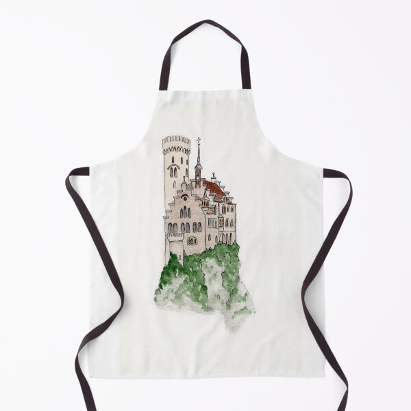 Item preview, Mountain Castle Watercolor Illustration designed and sold by BethanyShell.