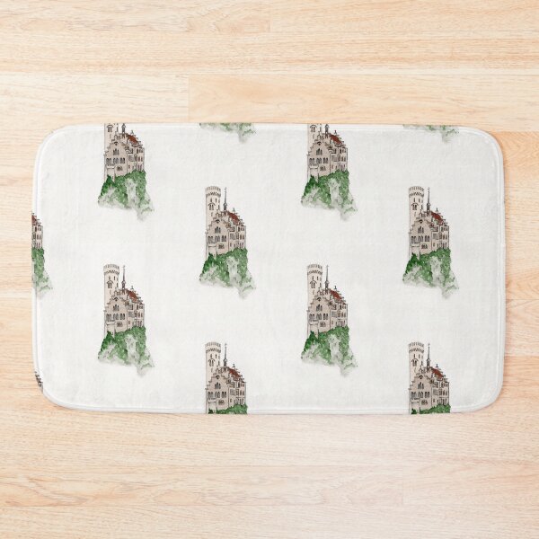 Item preview, Mountain Castle Watercolor Illustration designed and sold by BethanyShell.