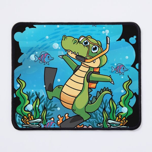 Item preview, Deep Sea Scuba Crocodile Diver Gift designed and sold by woormle.