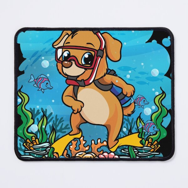 Item preview, Deep Sea Scuba Dog Diver Gift designed and sold by woormle.