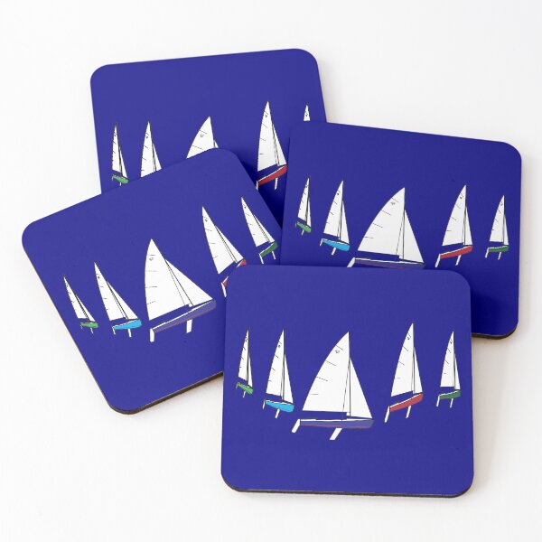 Item preview, Flying Scot Sailboats Rounding a Mark designed and sold by CHBB.