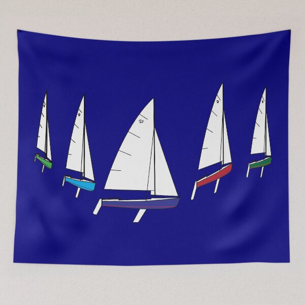 Item preview, Flying Scot Sailboats Rounding a Mark designed and sold by CHBB.