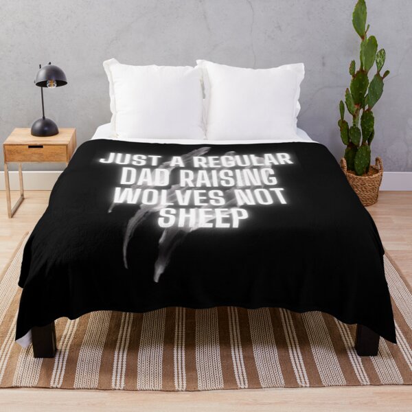 Item preview, Just a regular dad raising wolves not sheep  designed and sold by Webdesign-art.