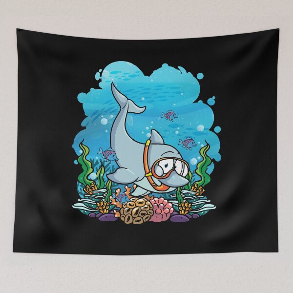 Item preview, Deep Sea Scuba Dolphin Diver Gift designed and sold by woormle.