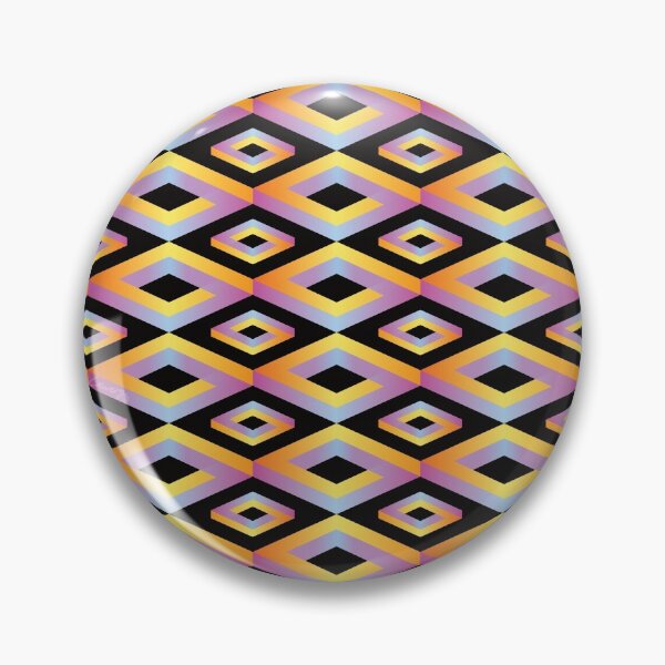 Item preview, PENROSE CUBE V1 Loop Pattern - MULTI-COLOURED #2 on BLACK Background (v1 MC#2 on BLACK) © designed and sold by DesignsByLawerg.