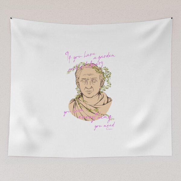 Item preview, Cicero (Garden and a Library quote) designed and sold by ClassicsForPlebs.