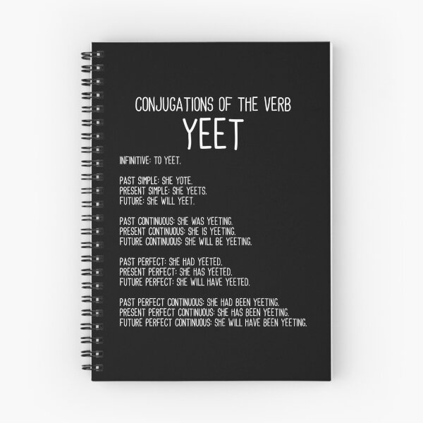 Item preview, Conjugations Of The Verb Yeet Funny Grammar designed and sold by elamlakini.
