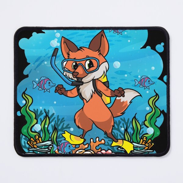 Item preview, Deep Sea Scuba Fox Diver Gift designed and sold by woormle.