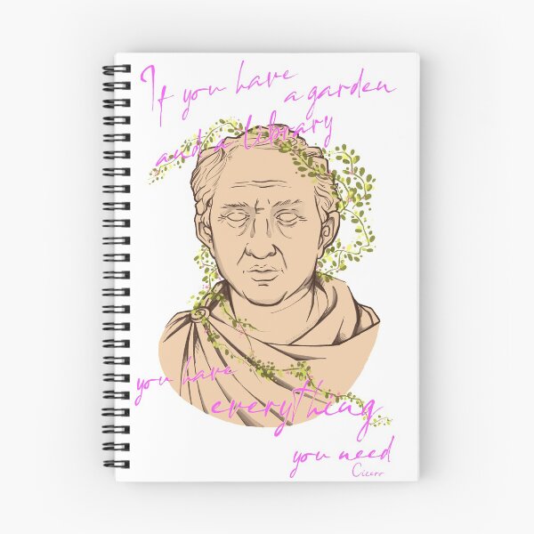 Item preview, Cicero (Garden and a Library quote) designed and sold by ClassicsForPlebs.