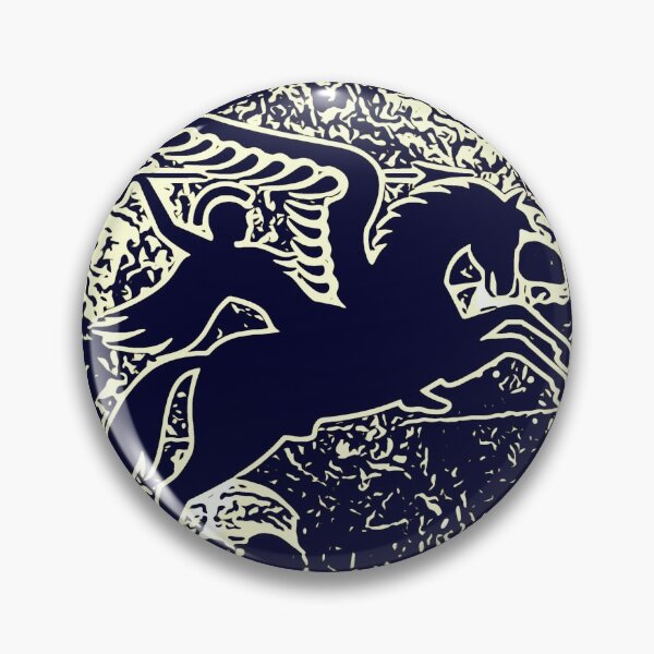 Item preview, Pegasus flying over hell designed and sold by PinnockDesigns.