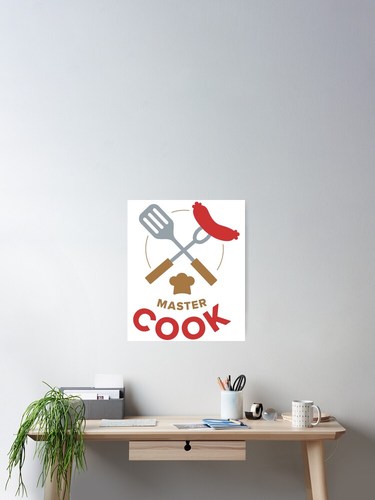 Thumbnail 2 of 3, Poster, Master Cook designed and sold by Chefkarine1.