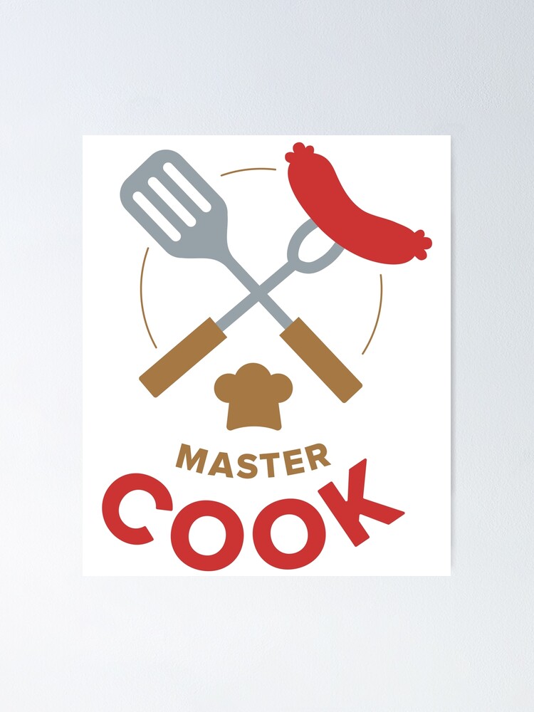 Thumbnail 1 of 3, Poster, Master Cook designed and sold by Chefkarine1.