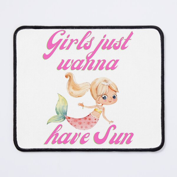 Item preview, Girls Just Wanna Have Sun Mermaid Blonde Hair designed and sold by Vibbin4Life33.