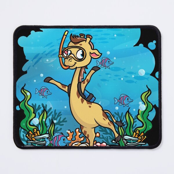 Item preview, Deep Sea Scuba Giraffe Diver Gift designed and sold by woormle.