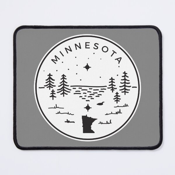 Item preview, Minnesota Badge — North Star (Black/White) designed and sold by Waconia Design Co..