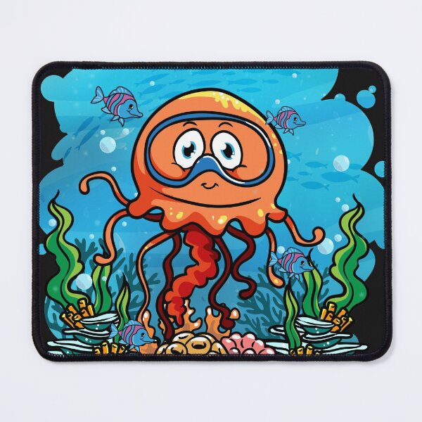 Item preview, Deep Sea Scuba Jelly Fish Diver Gift designed and sold by woormle.
