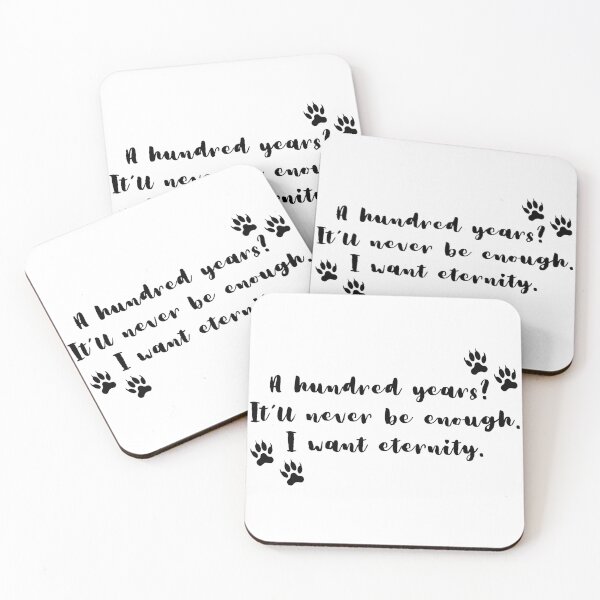Item preview, "A hundred years?" Quote from Kiss of Snow  designed and sold by readallthebooks.