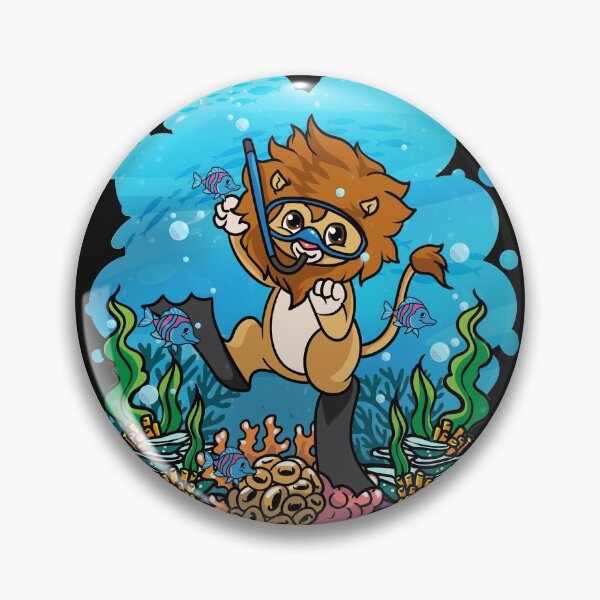Item preview, Deep Sea Scuba Lion Diver Gift designed and sold by woormle.