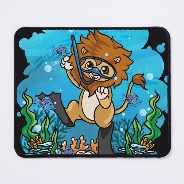 Item preview, Deep Sea Scuba Lion Diver Gift designed and sold by woormle.