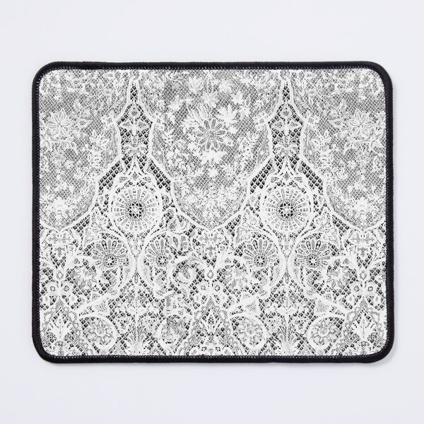 Item preview, Delicate White Shabby Chic Vintage lace, black backing designed and sold by Point-Of-DD.