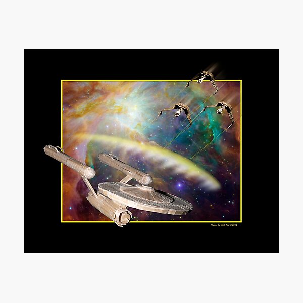 Captain, I'm giving you all she's got, but the shield won't hold Much longer Photographic Print