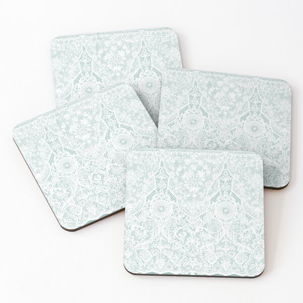 Item preview, Delicate White Shabby Chic Vintage lace, green backing designed and sold by Point-Of-DD.