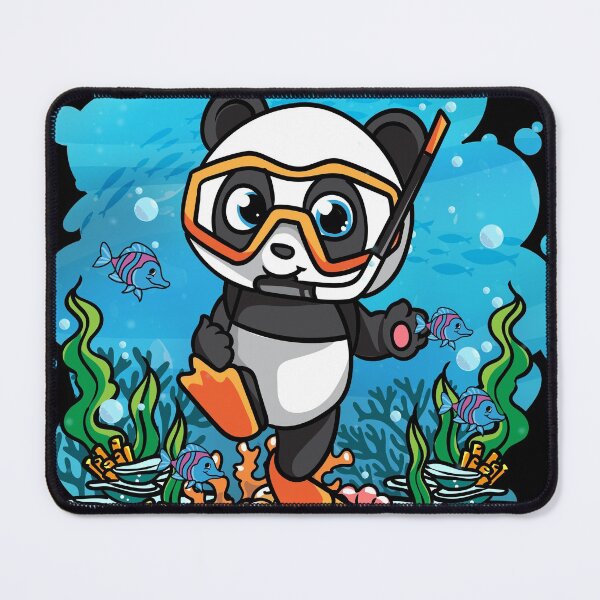 Item preview, Deep Sea Scuba Panda Diver Gift designed and sold by woormle.