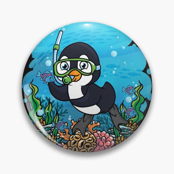 Item preview, Deep Sea Scuba Penguin Diver Gift designed and sold by woormle.