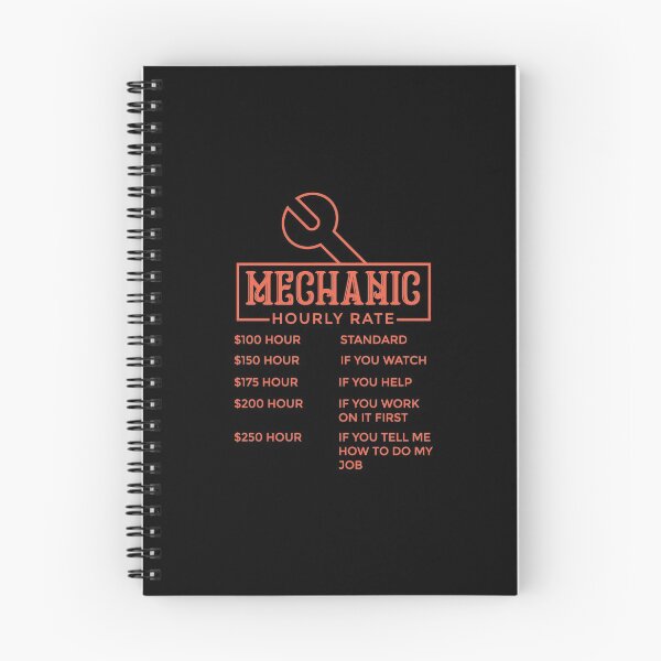 Item preview, Mechanic Hourly Rate Labor Rates Funny Gift designed and sold by ubacheri48.