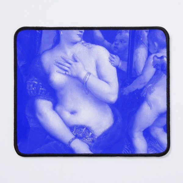 Item preview, Venus with a Mirror - Titian Japanese Blue Porcelain Concept designed and sold by podartist.
