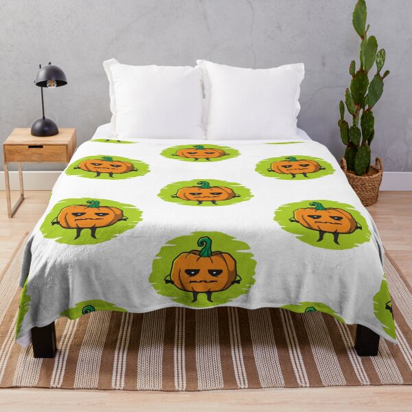Item preview, kawaii pumpkin with a flat face designed and sold by andriandesain.