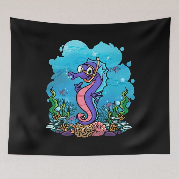 Item preview, Deep Sea Scuba Sea Horse Diver Gift designed and sold by woormle.