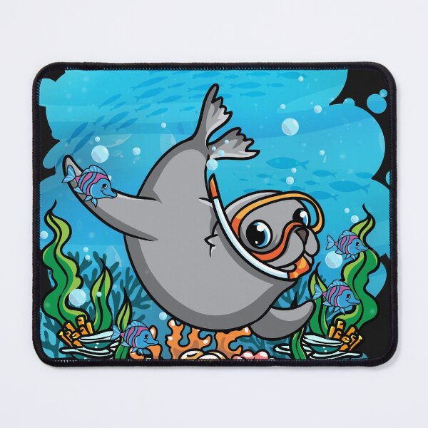 Item preview, Deep Sea Scuba Seal Diver Gift designed and sold by woormle.